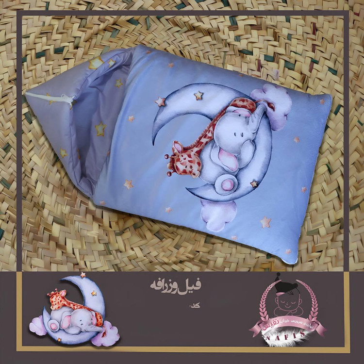 سرویس خواب نوزادی مخمل دورو چاپ نفیس